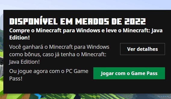 minecraft bedrock não aparece para baixar no meu launcher - Microsoft  Community