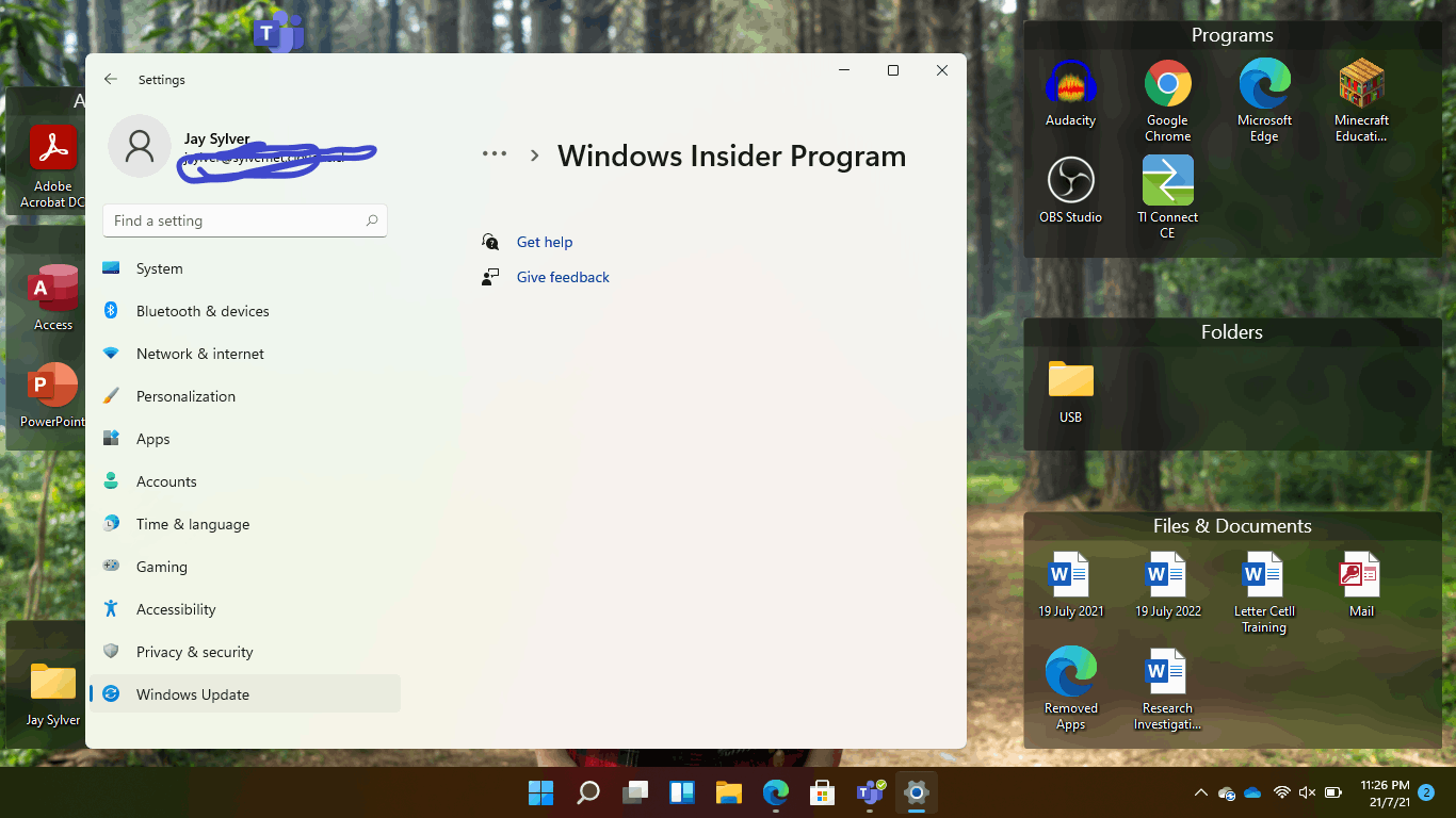 Windows 11 insider