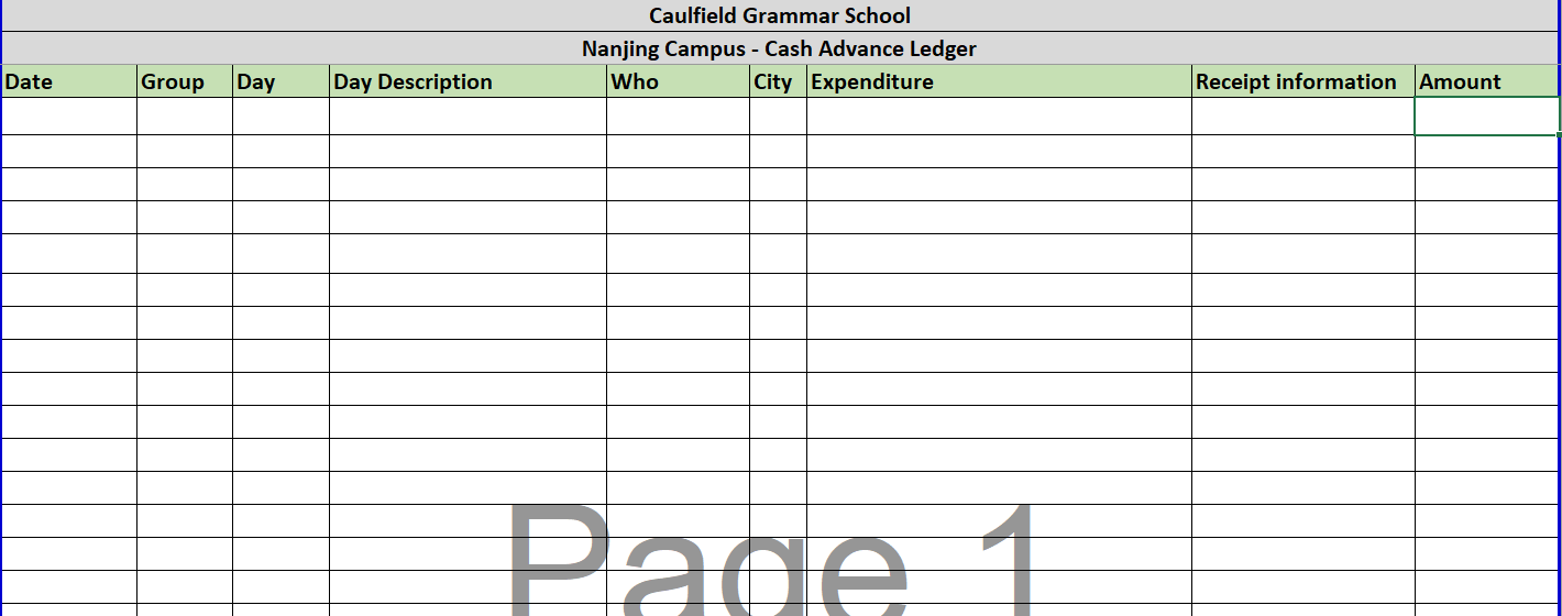 simple general ledger