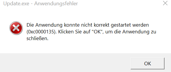 MS Teams Update.exe Application error (0xc0000135) - Microsoft Community