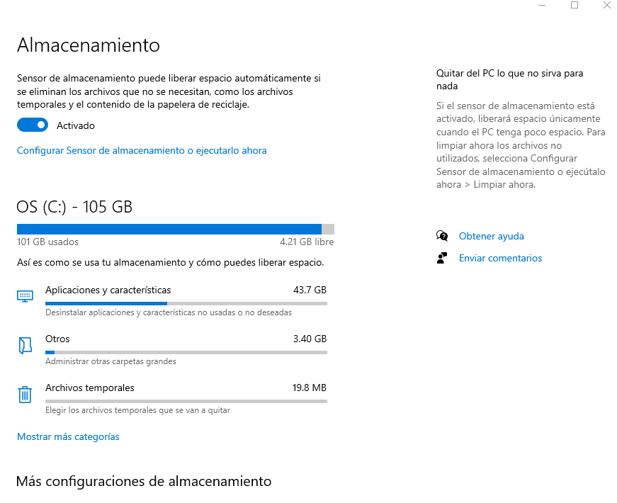 Disco Duro Lleno En Windows 10 Cuando Los Archivos De Usuario Están Microsoft Community 0837