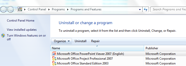 Uninstalling Office 2010 after install of Office 2013 causes icons of ...