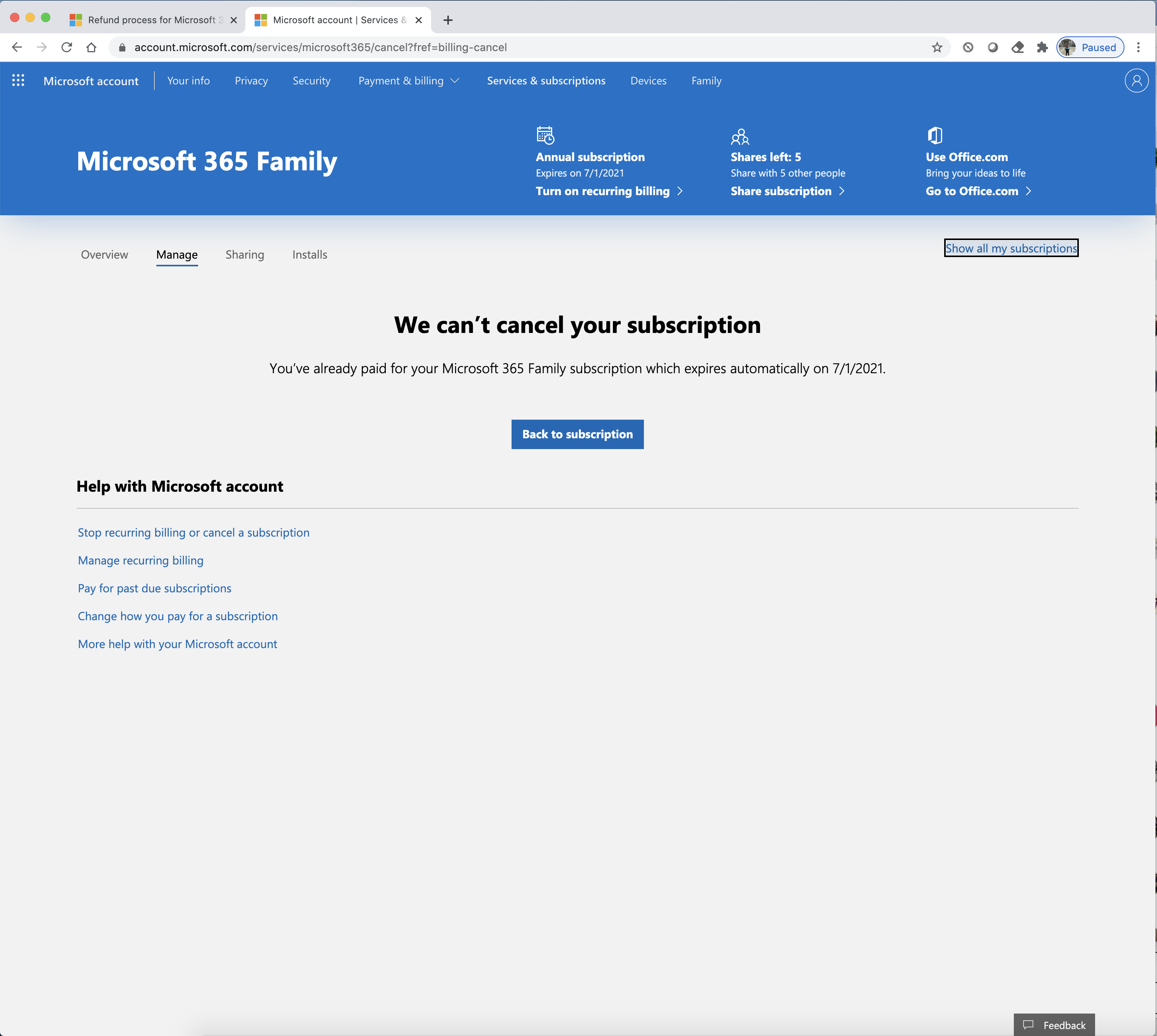 Request a refund microsoft 2024 store