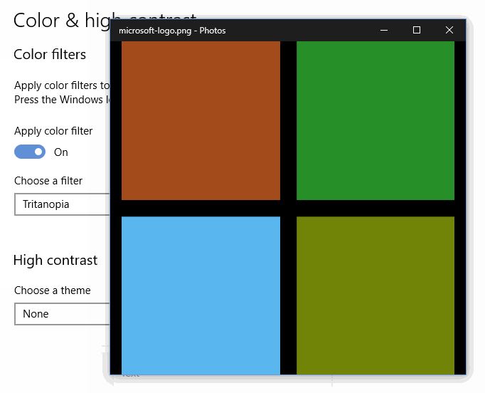 color filters - Microsoft Community