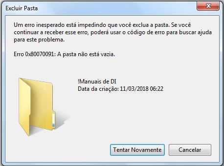 Não consigo deletar arquivos - Microsoft Community