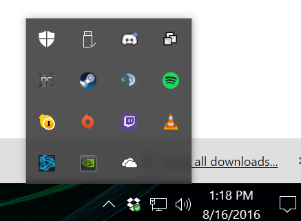 System tray icons blur and darken until they disappear - Microsoft ...