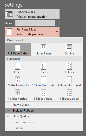 Powerpoint A4 Portrait Size