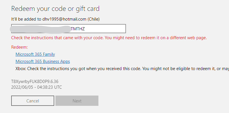 Microsoft xbox account clearance redeem code