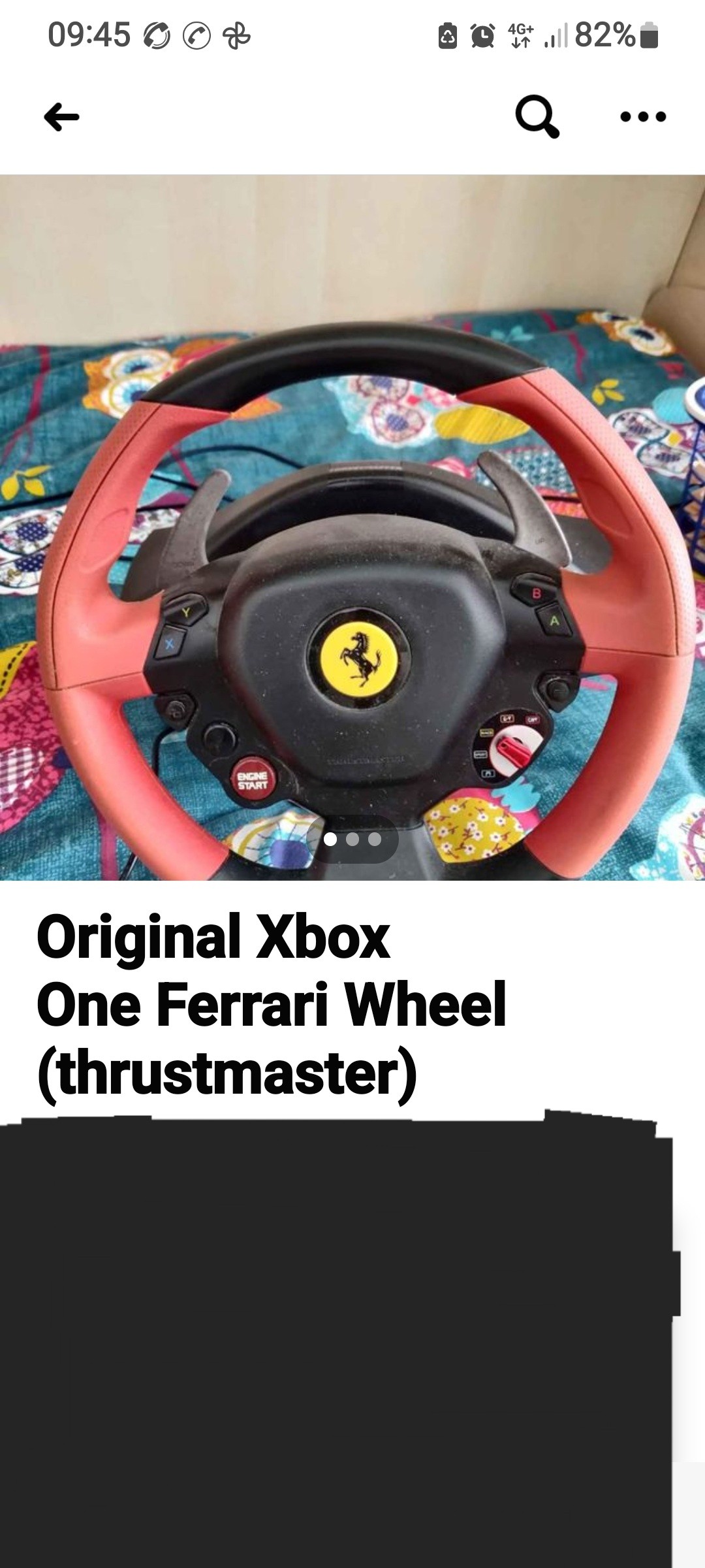  Thrustmaster Ferrari 458 Spider Racing Wheel (Xbox