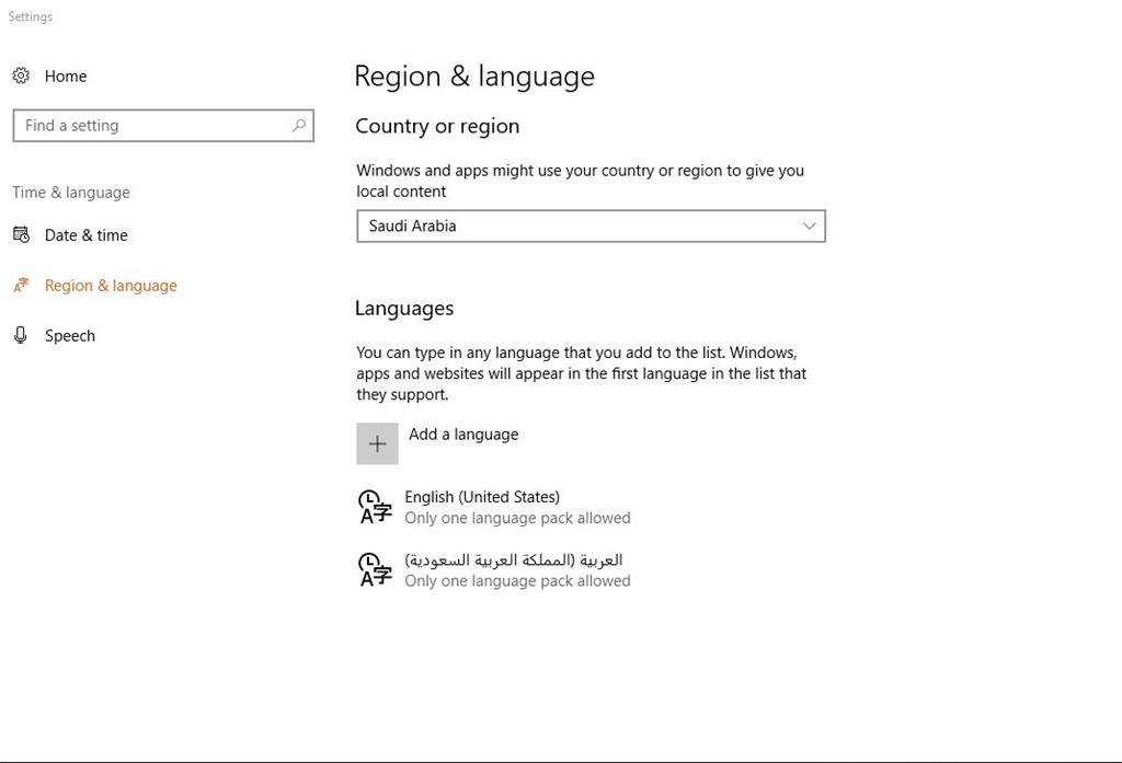Remove English Uk Keyboard Arabic Type Window 10 Microsoft Community