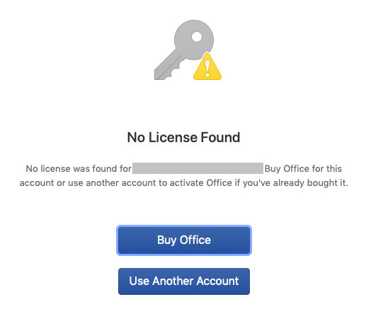 Office 2016 For Mac No License Found