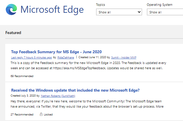 New Windows Update - Forced Edge Browser Update. - Microsoft Community