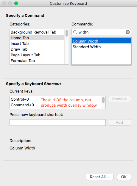 Lots Of Weirdness With Excel Keyboard Commands That Don T Do Microsoft Community