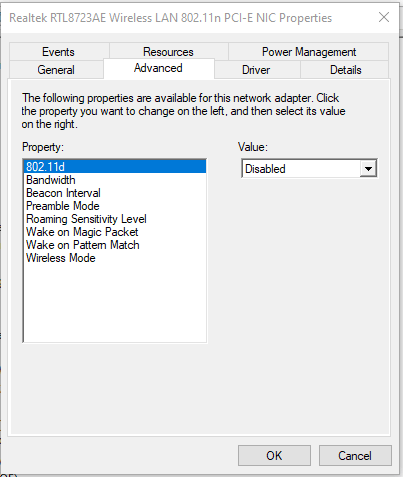 Realtek wireless lan driver windows 10. 802.11D В настройках адаптера что это. Wireless Mode selection что это.