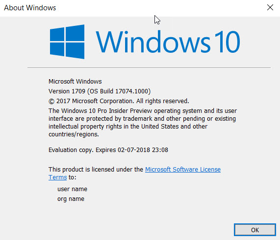 Your windows build no longer supported. Windows 10 System requirements.