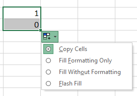 excel autofill icon