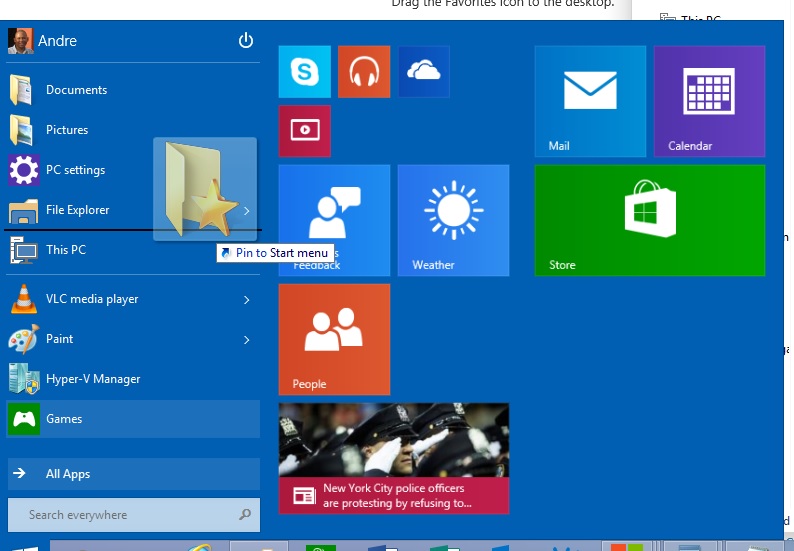 How to: Add the Favorites folder to the Windows 10 Start Menu ...