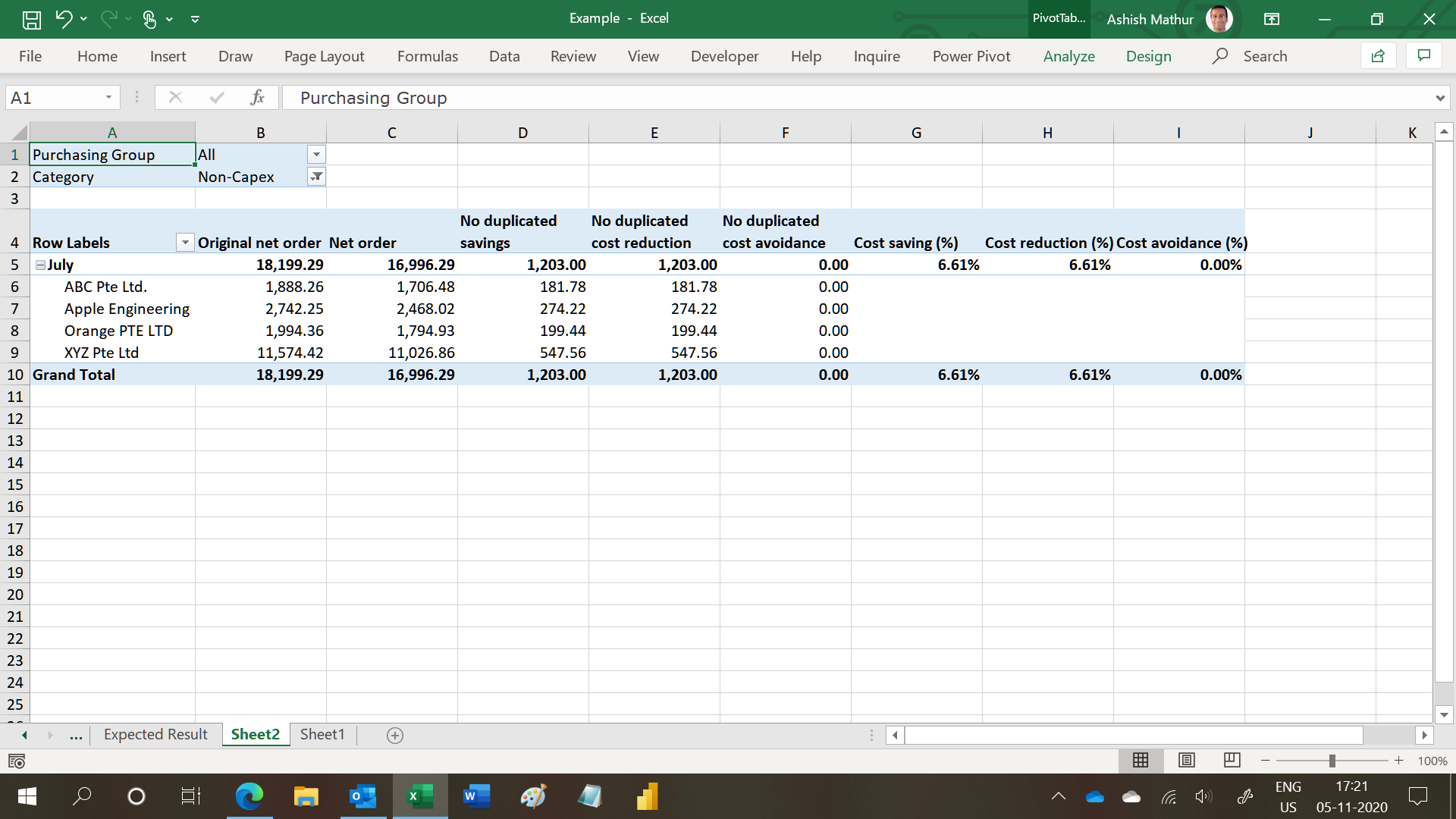 Pivot Table - Microsoft Community