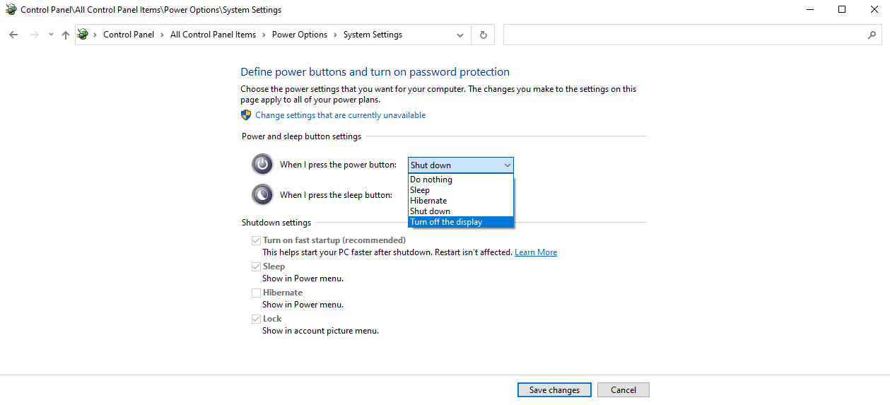 The screen won't turn off after closing lid - Microsoft Community