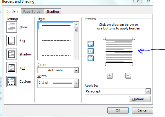 MS Word - Custom Table of Contents - Borders - Microsoft Community