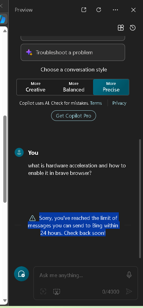 My Copilot Is Saying: Sorry, You've Reached The Limit Of Messages You ...