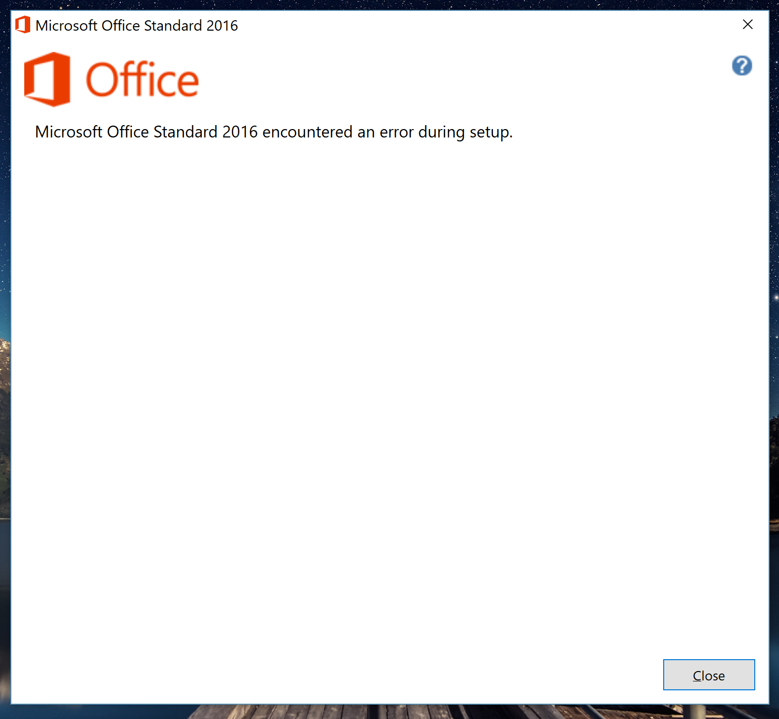 Office 16 Installation Error On Systems Running Windows 10 1803 Microsoft Community