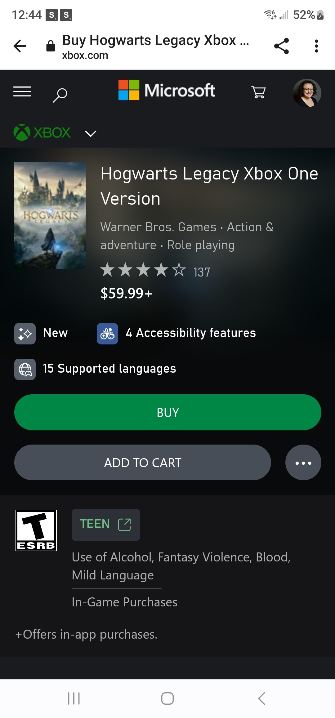 Has the Xbox One version of Hogwarts Legacy been removed from the -  Microsoft Community