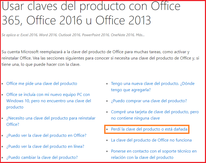 Office 365 ≡ Clave de producto. - Microsoft Community