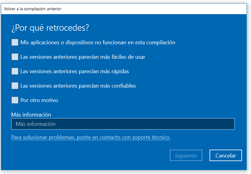 Cómo Volver A Una Versión Anterior De Windows 10 Si La Nueva Microsoft Community 4488