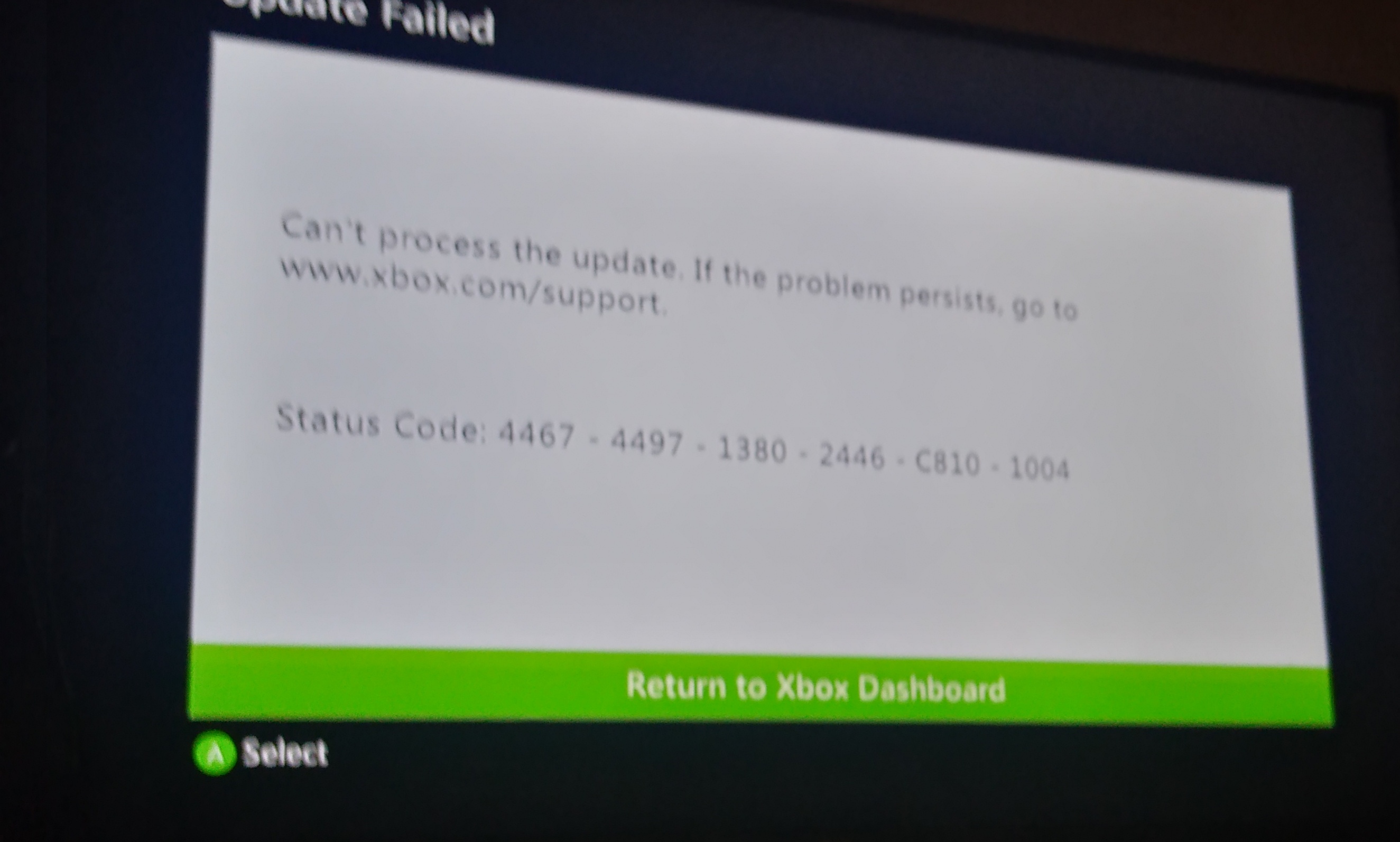 xbox 360 status code