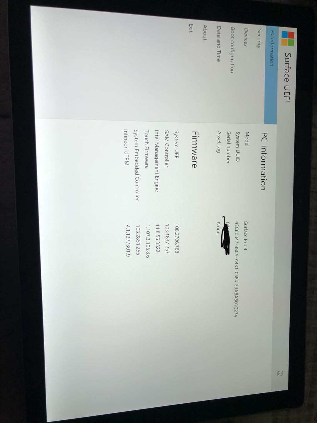 Surface Pro4利用u盘制作镜像后找不到硬盘 Microsoft Community
