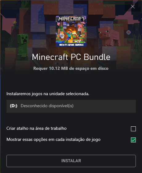 Não consigo instalar jogos da Microsoft Store - Microsoft Community