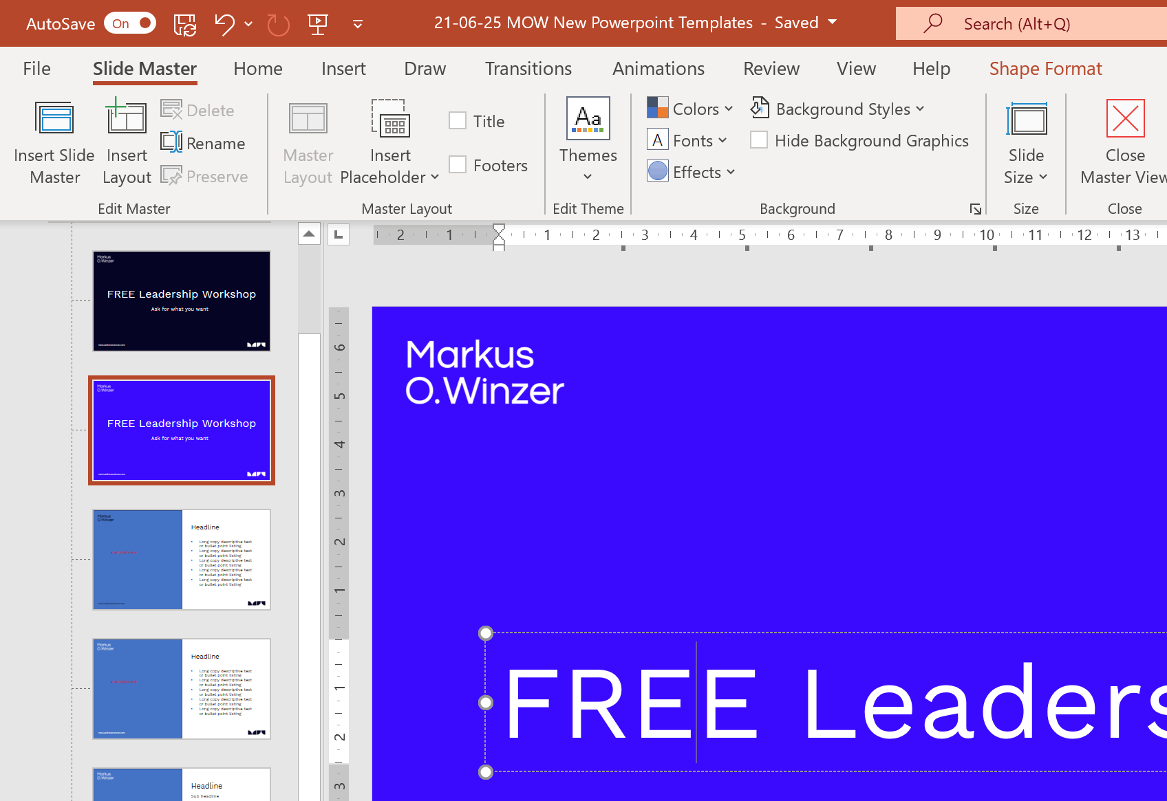 Dù không thể chỉnh sửa các slide nhưng bạn có thể tùy chỉnh trang bìa chủ đề trong Microsoft. Hãy xem hình ảnh liên quan để biết cách thực hiện.