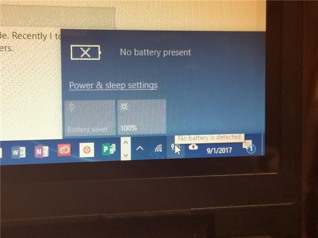 battery charger not detecting battery