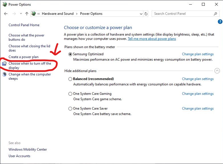 Turn off display&quot; function no longer work, laptop goes into sleep 