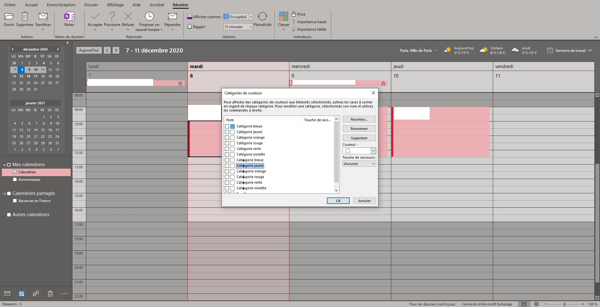 comment mettre des couleurs sur les dossiers outlook
