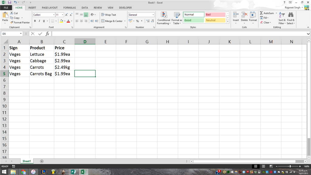 Exporting data from Excel into Publisher - Making signs for our shop ...