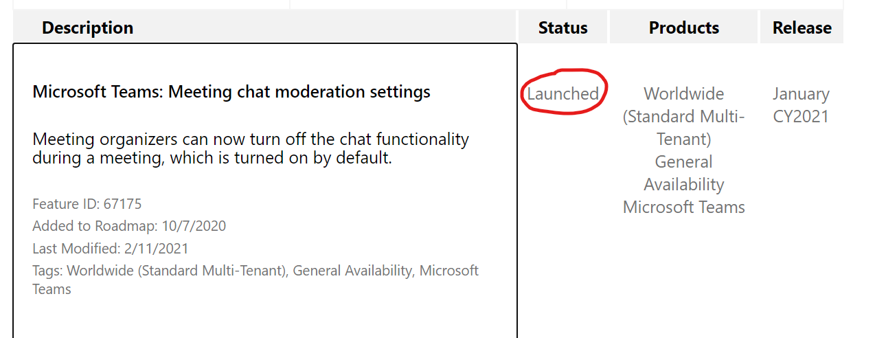 Meeting Options - Disable Chat Meeting - Microsoft Community