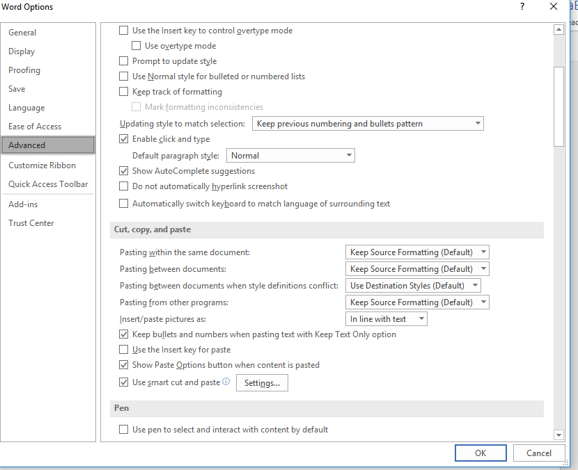 Pasting Into Word Using Destination Format - Microsoft Community