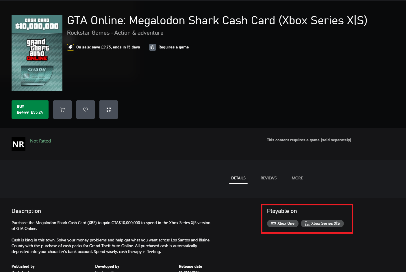 Megalodon shark card shop xbox one code