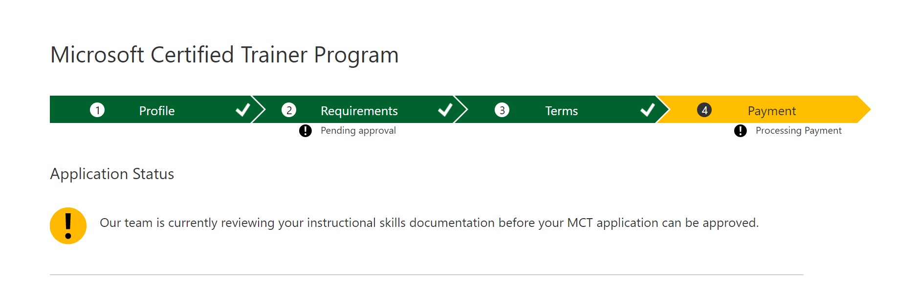 MCT Certification Is In Pending State - Training, Certification, And ...