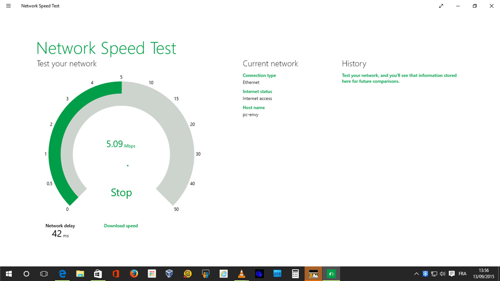 windows 10 network speed test ap - Microsoft Community