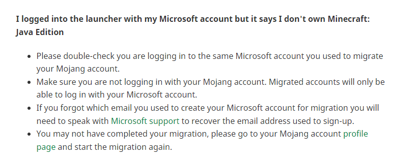 I forgot my minecraft email I used to migrate from mojang to - Microsoft  Community