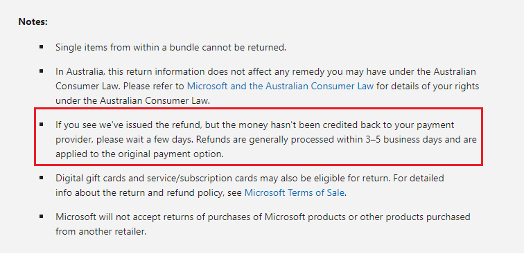 I got my refund request approved on January 16th and it January 18th -  Microsoft Community