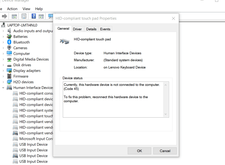 How do I reconnect my touchpad to my computer? - Microsoft Community