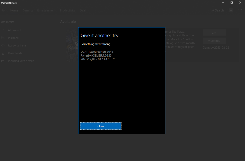 I Can't Claim My Xbox Gamepass Pc When Included - Microsoft Community