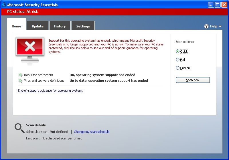 free download microsoft security essentials for windows xp sp3