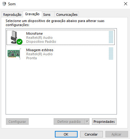 windows 10 não aparece o gerenciador de audio realtek