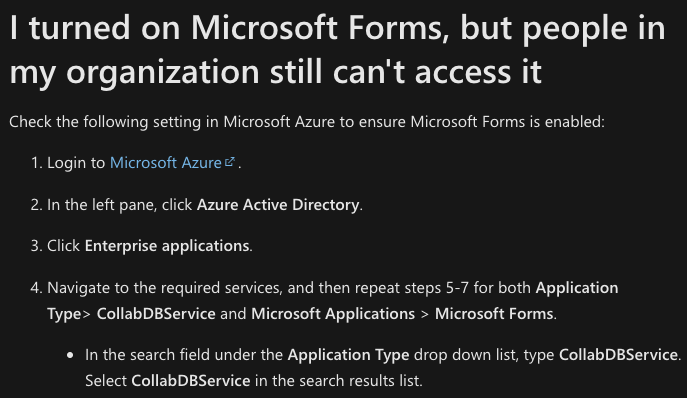 Microsoft Forms: No Access to New Quiz - Microsoft Community