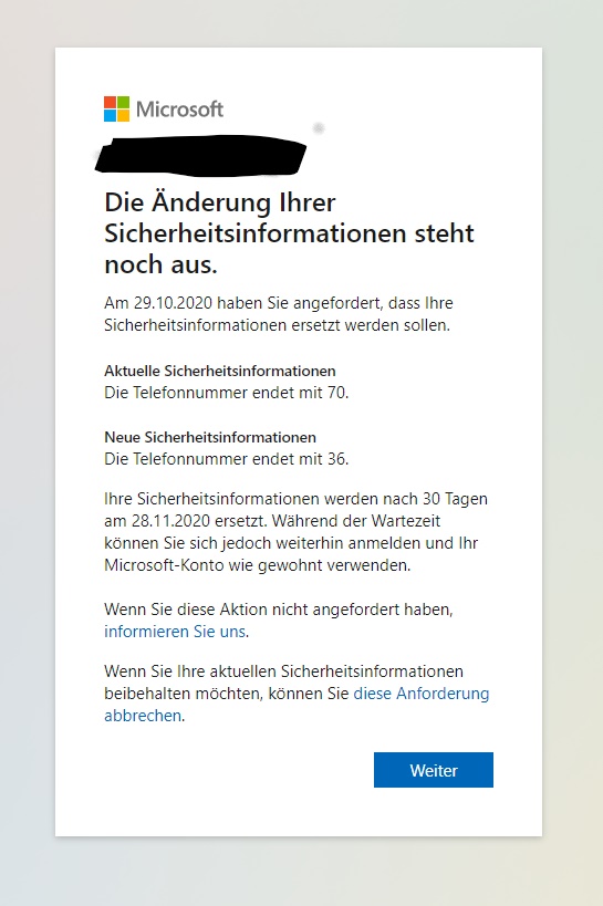 Kann Meine Telefonnummer(n) Nicht Löschen/ändern... - Microsoft Community